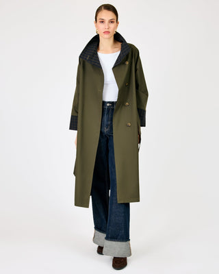 Line + Dot Palmer Reversible Trench Coat in OliveOuterwearLine + Dot