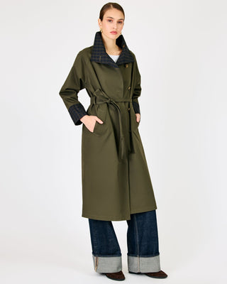 Line + Dot Palmer Reversible Trench Coat in OliveOuterwearLine + Dot
