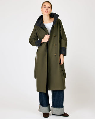 Line + Dot Palmer Reversible Trench Coat in OliveOuterwearLine + Dot