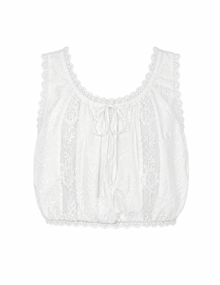 Line + Dot Pienza Top in WhiteTopLine + Dot