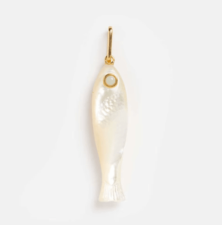 Lucky Fish Mother of Pearl 14K Gold Wire NecklaceAccessoriesChayse Clothing
