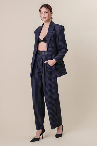 Margeaux Pinstripe Oversized Blazer JacketOuterwearLine + Dot