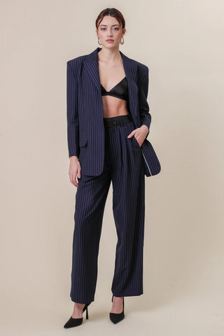 Margeaux Pinstripe Oversized Blazer JacketOuterwearLine + Dot