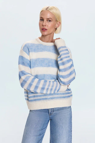 Moa Blue Gradient Stripe Blue Gradient Stripe SweaterClothingPISTOLA