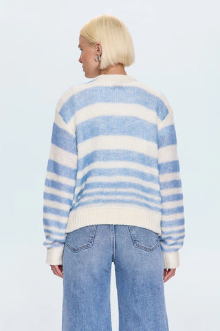Moa Blue Gradient Stripe Blue Gradient Stripe SweaterClothingPISTOLA
