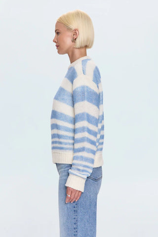 Moa Blue Gradient Stripe Blue Gradient Stripe SweaterClothingPISTOLA