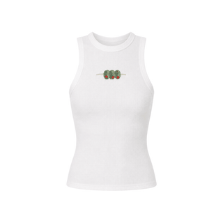 Olive Beaded Ribbed TankTopChayse Clothing