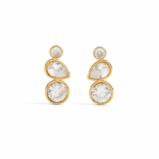 Organic CZ Diamond Drop EarringsAccessoriesChayse Clothing