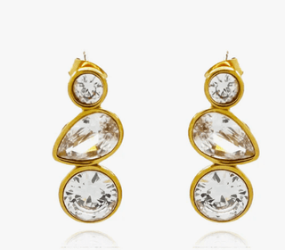 Organic CZ Diamond Drop EarringsAccessoriesChayse Clothing