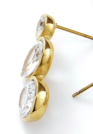 Organic CZ Diamond Drop EarringsAccessoriesChayse Clothing