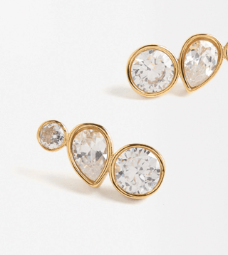 Organic CZ Diamond Drop EarringsAccessoriesChayse Clothing