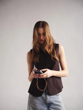 OSSA x CHAYSE Deco Wristlet in Red AgateAccessoriesOSSA
