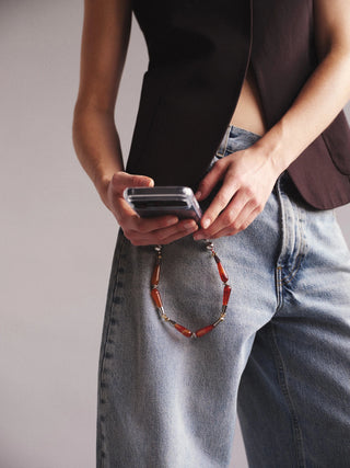 OSSA x CHAYSE Deco Wristlet in Red AgateAccessoriesOSSA