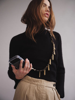 OSSA x CHAYSE Tassel Crossbody in BronziteAccessoriesOSSA