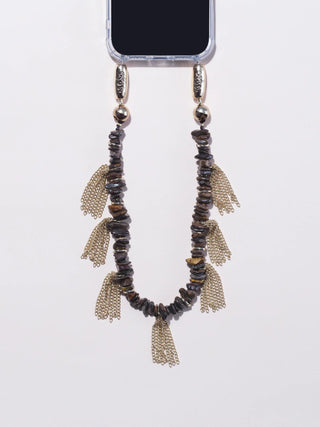 OSSA x CHAYSE Tassel Wristlet in BronziteAccessoriesOSSA