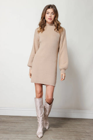 Ottoman Knit Sweater DressDressLine + Dot