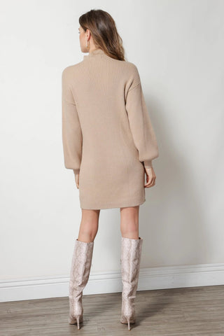 Ottoman Knit Sweater DressDressLine + Dot