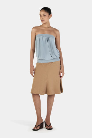 OWNLEY Zoe Tube Top in Ice BlueTopOWNLEY