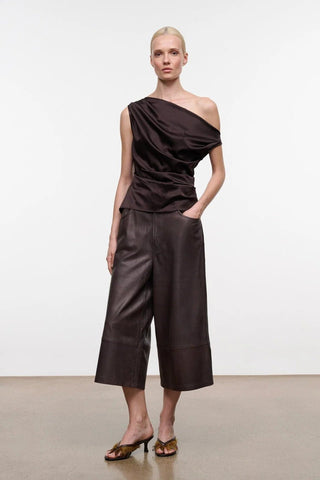 Phare Silk Top in BrownTopSTAUD