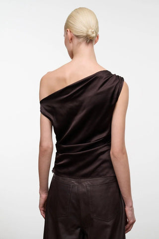 Phare Silk Top in BrownTopSTAUD