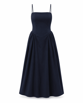 PISTOLA Sadee Open Back Dress in NavyDressPISTOLA
