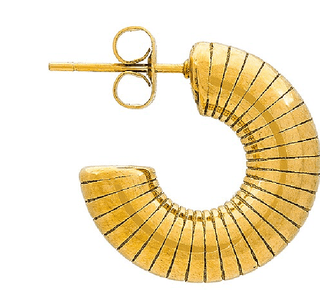 Reed Coiled Puffy Hoop EarringsAccessoriesChayse Clothing