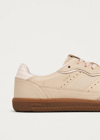 Rife Grain Cream Leather SneakersShoesALOHAS