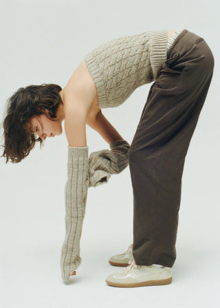 Rife Grain Cream Leather SneakersShoesALOHAS