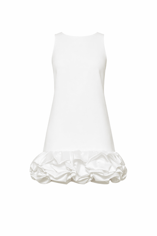 Scoop Back Bubble Hem Mini Dress with Built - In ShortsDressChayse Clothing