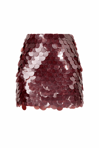 Sequined Mini Skirt with Invisible ZipperBottomsChayse Clothing