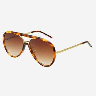 Shay Unisex Aviator Sunglasses in Tortoise & Gradient BrownAccessoriesFREYRS Eyewear