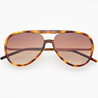 Shay Unisex Aviator Sunglasses in Tortoise & Gradient BrownAccessoriesFREYRS Eyewear