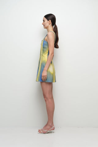 SIMKHAI Calyx Golden Hour Twilight Paneled Mini DressDressSIMKHAI