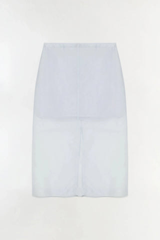 SIMKHAI Dana Organza Midi Skirt in Periwinkle BlueBottomsSIMKHAI