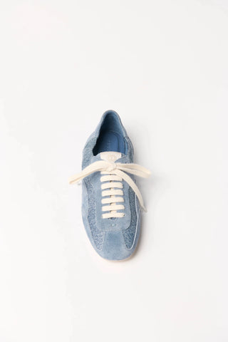 SIMKHAI Georgie Denim Leather Combo SneakerShoesSIMKHAI