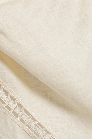 SIMKHAI Selah Linen Lace Balloon Pant in SandBottomsSIMKHAI