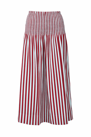 SIMON MILLER Flor Poplin Skirt in Crimson and BlueClothingSIMONMILLER