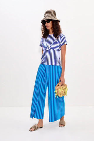 SIMON MILLER Kini Striped Tee in Blue StripeTopSIMONMILLER