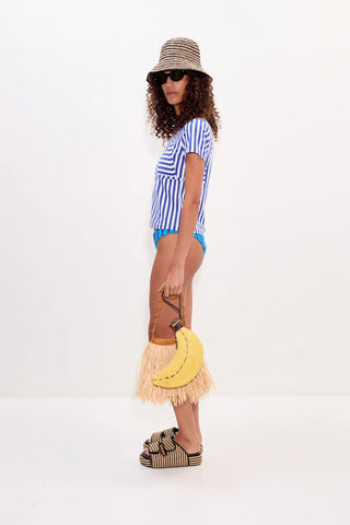 SIMON MILLER Kini Striped Tee in Blue StripeTopSIMONMILLER