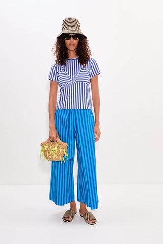 SIMON MILLER Kini Striped Tee in Blue StripeTopSIMONMILLER