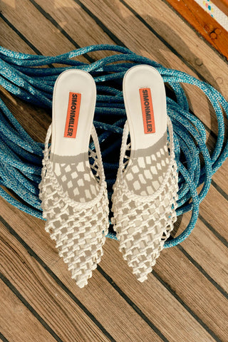 SIMON MILLER Knotted Gala Mule in MacadamiaShoesSIMONMILLER