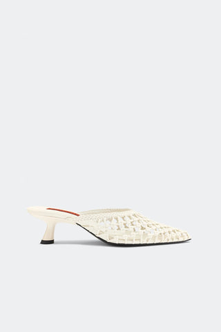 SIMON MILLER Knotted Gala Mule in MacadamiaShoesSIMONMILLER