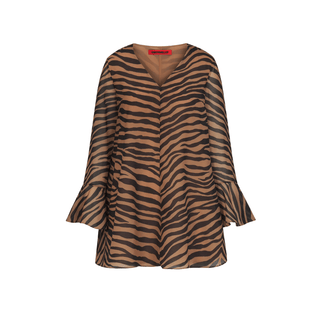 SIMON MILLER Marion Chiffon Mini Dress in Tiger StripeDressSIMONMILLER