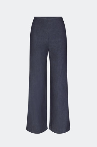 SIMON MILLER Pia Chambray Pant in IndigoBottomsSIMONMILLER