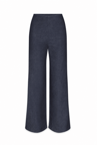 SIMON MILLER Pia Chambray Pant in IndigoBottomsSIMONMILLER