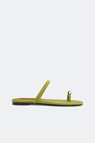 SIMON MILLER Pipe Sandal in Moss GreenShoesSIMONMILLER