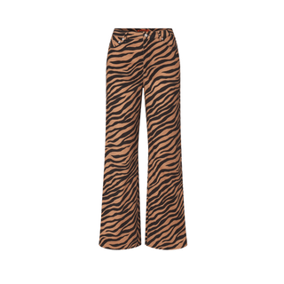 SIMON MILLER Rumie High-Rise Straight-Leg Jeans in Tiger StripeBottomsSIMONMILLER