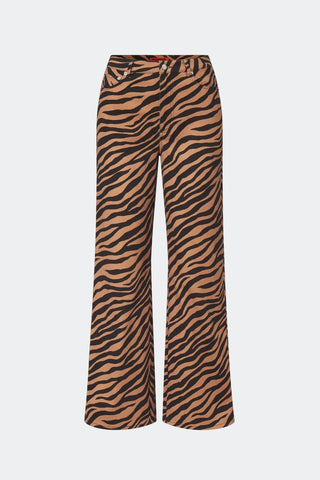 SIMON MILLER Rumie High-Rise Straight-Leg Jeans in Tiger StripeBottomsSIMONMILLER
