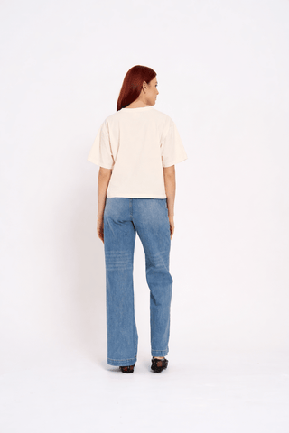 Soleil Soleil Boxy Crop Vintage TeeClothingMAKU