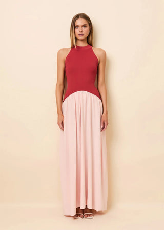 Solid & Striped Isola Dress in Rooftop Red and SandbarDressSolid & Striped